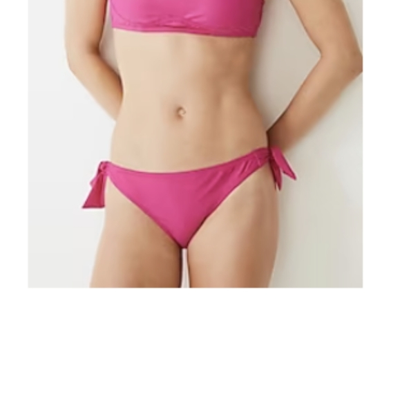 J Crew pink  bikini bottoms radiant fuchsia nwt - Picture 2 of 5